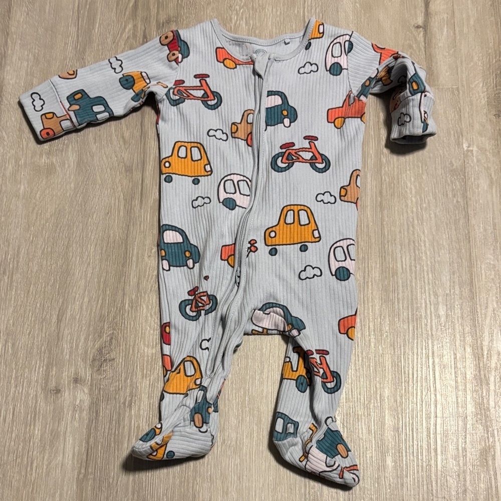 Kids‎ One Piece with Colorful Vehicle Print